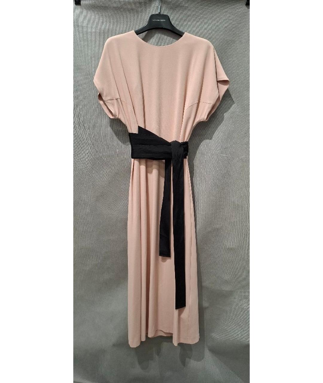 LIVIANA CONTI Розовое вискозное коктейльное платье, фото 1