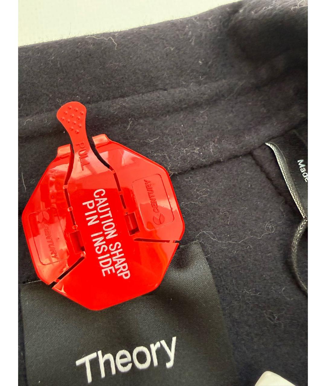 THEORY Темно-синий шерстяной жакет/пиджак, фото 5