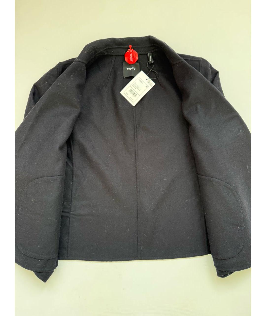 THEORY Темно-синий шерстяной жакет/пиджак, фото 2