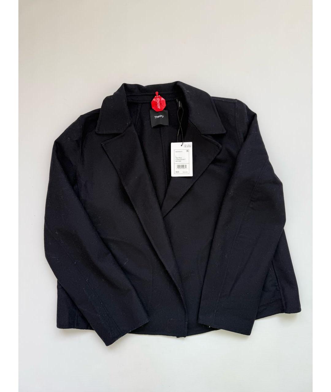 THEORY Темно-синий шерстяной жакет/пиджак, фото 6