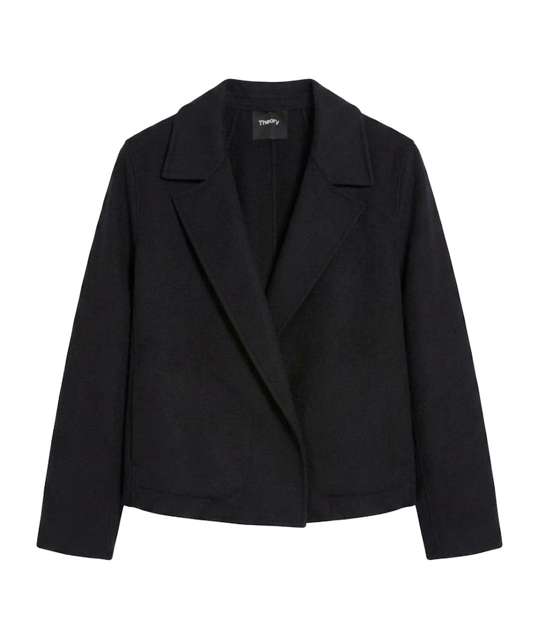 THEORY Темно-синий шерстяной жакет/пиджак, фото 1