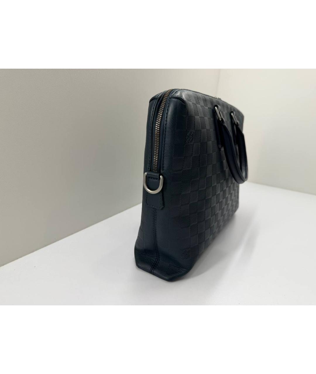 LOUIS VUITTON Зеленый кожаный портфель, фото 6