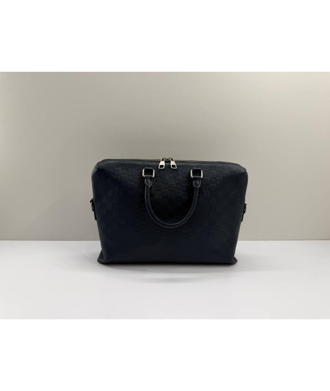 LOUIS VUITTON Зеленый кожаный портфель, фото 2