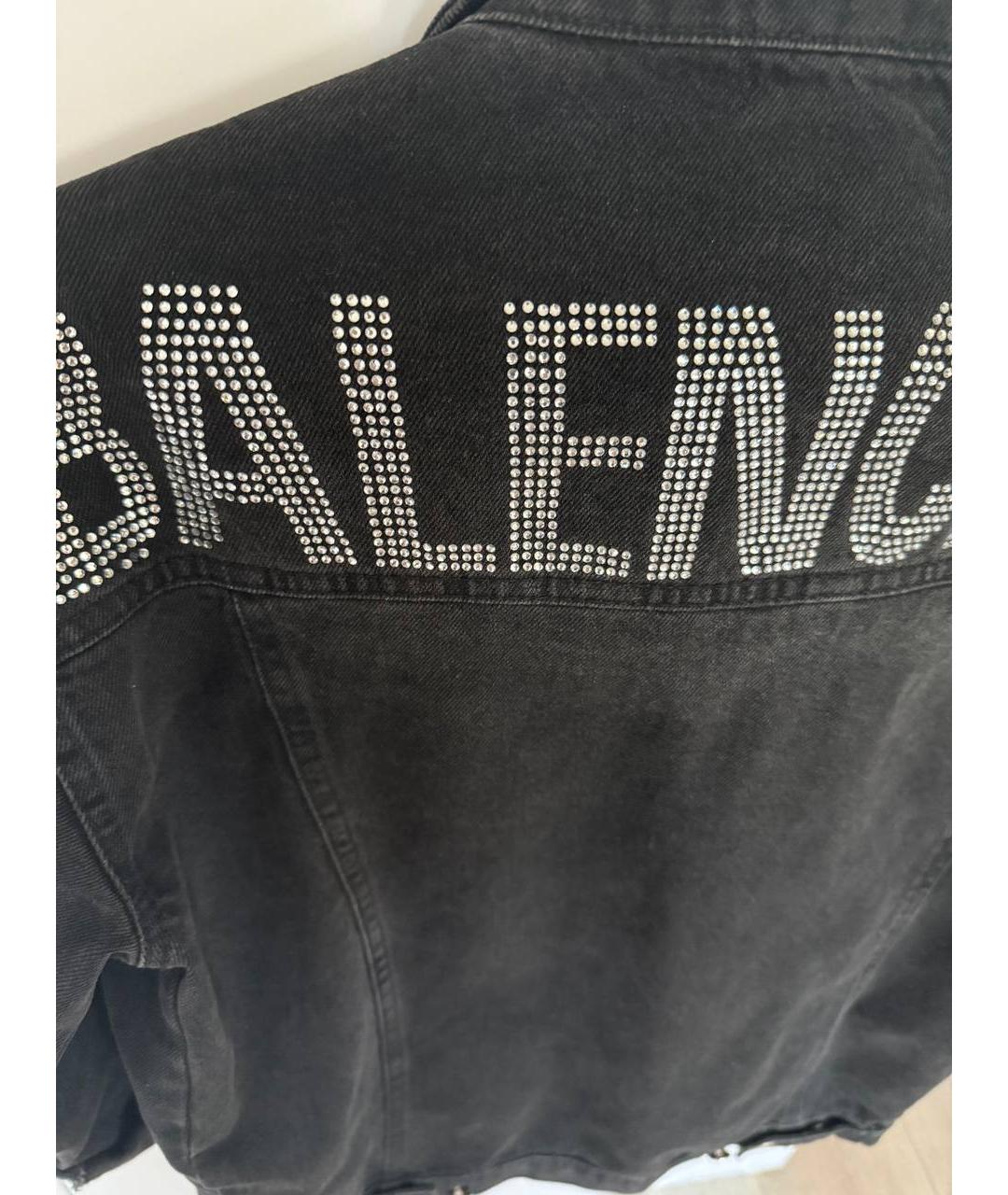 BALENCIAGA Антрацитовая деним куртка, фото 3