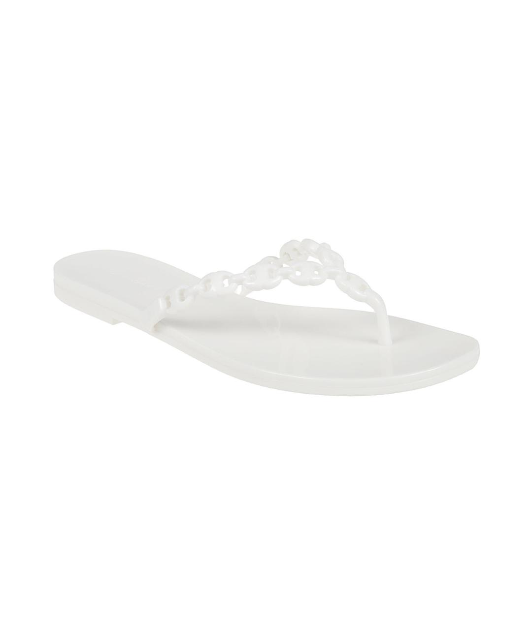 TORY BURCH Белые резиновые шлепанцы, фото 2