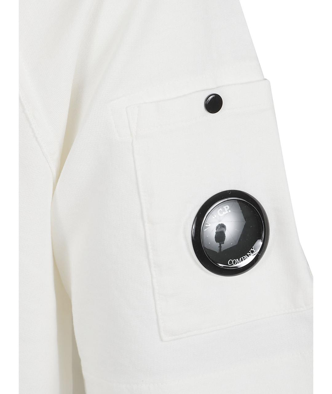 CP COMPANY Белая хлопковая футболка, фото 2
