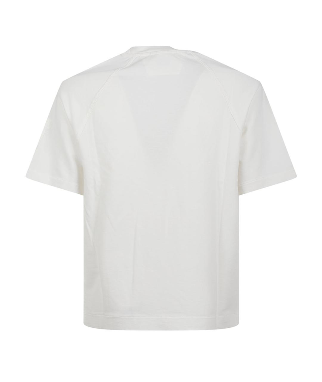 CP COMPANY Белая хлопковая футболка, фото 3