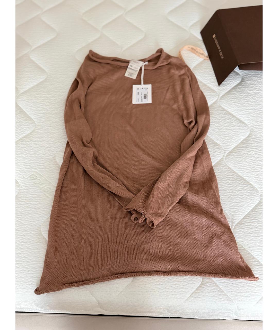 AGNONA Бежевый хлопковый джемпер / свитер, фото 3