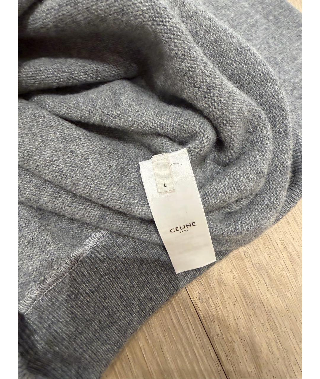 CELINE Серый кашемировый костюм с брюками, фото 6