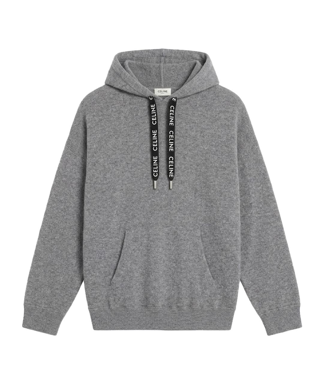 CELINE Серый кашемировый костюм с брюками, фото 1