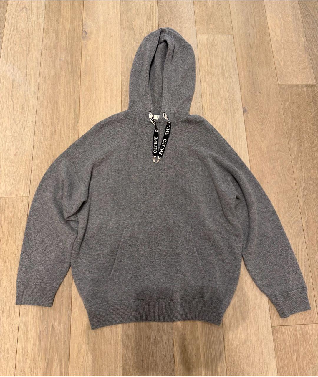 CELINE Серый кашемировый костюм с брюками, фото 7