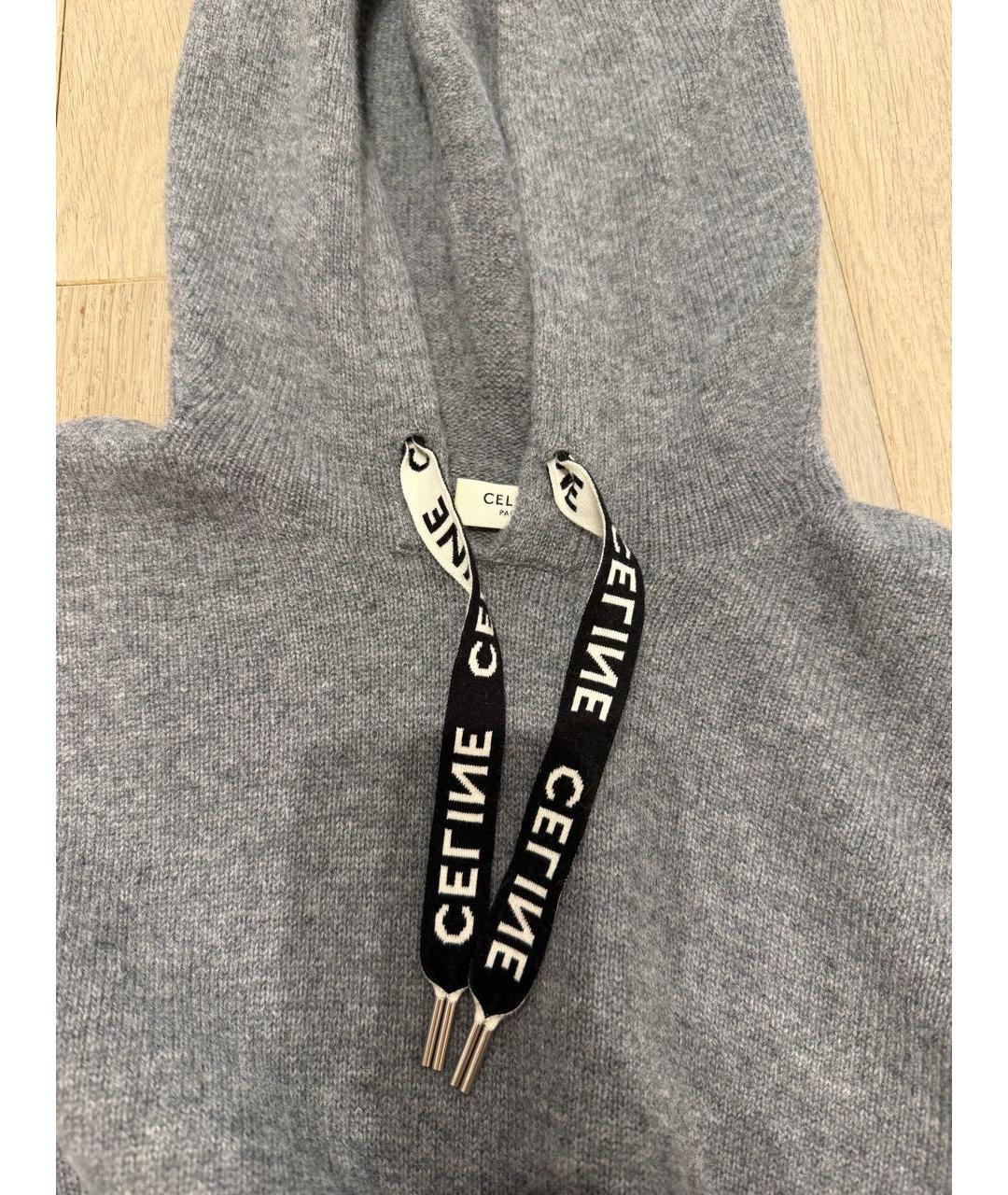 CELINE Серый кашемировый костюм с брюками, фото 3