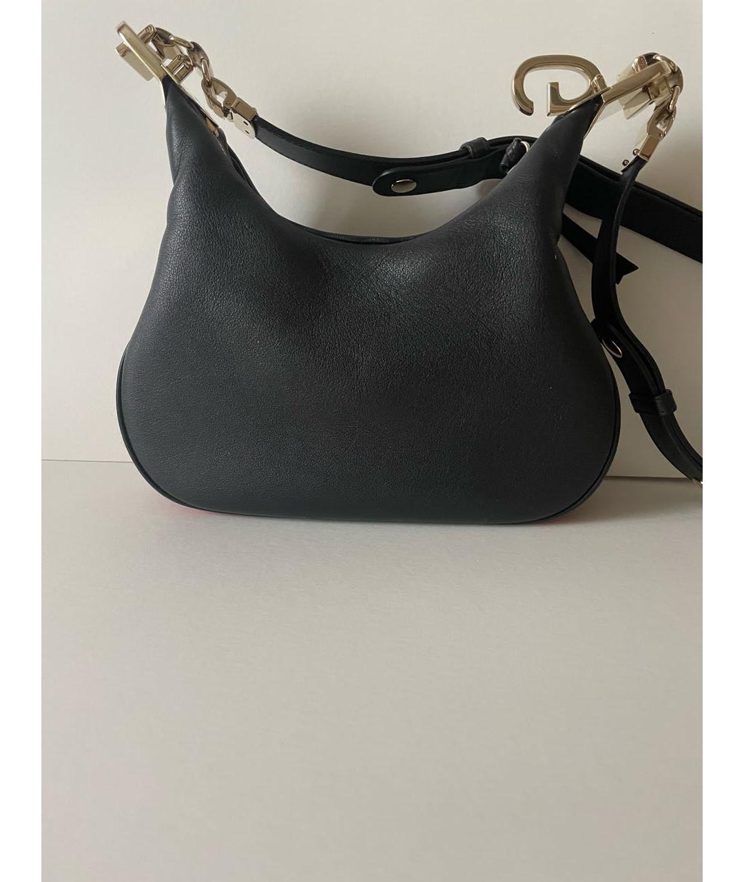 GUCCI Черная кожаная сумка через плечо, фото 5