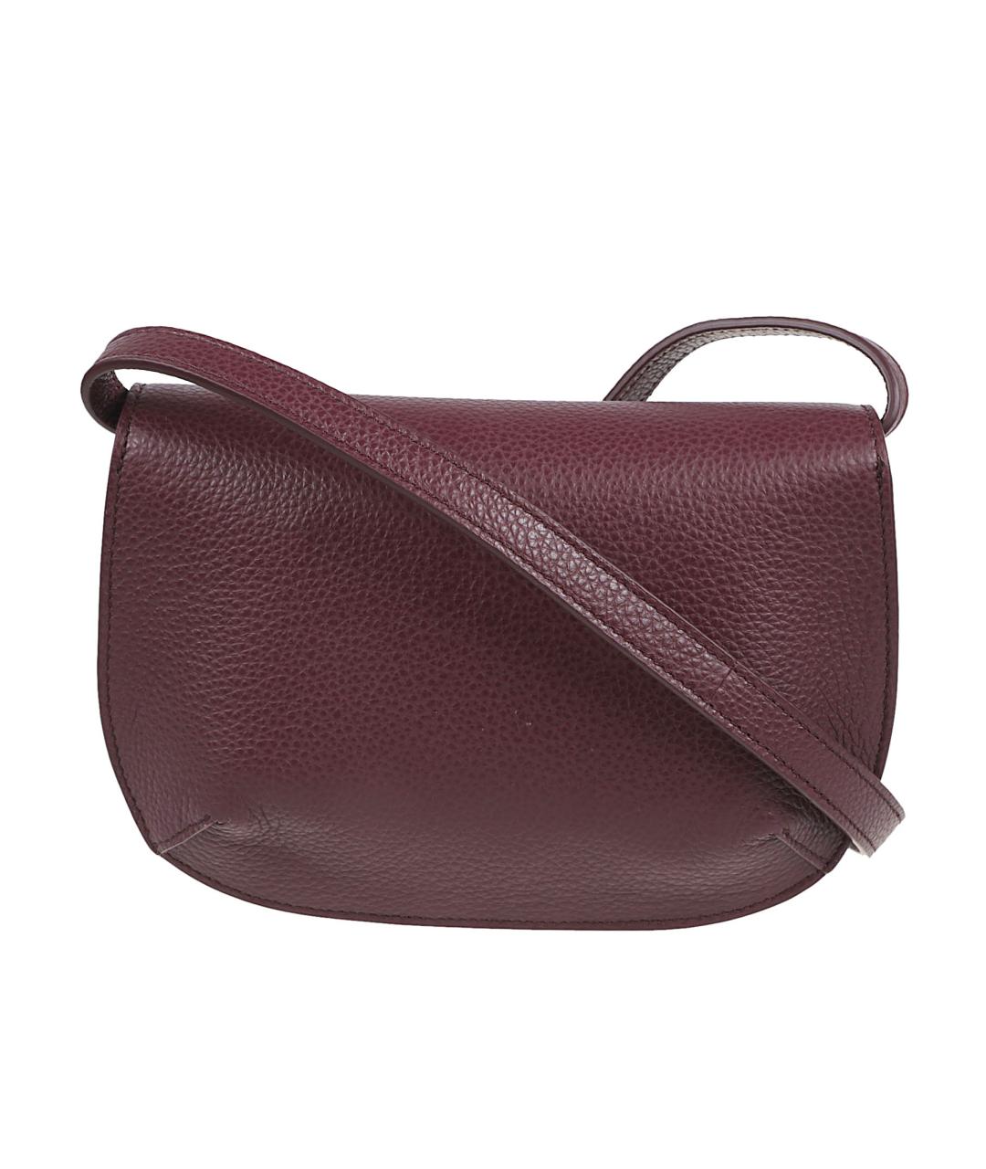 FERRAGAMO Бордовая кожаная сумка через плечо, фото 2