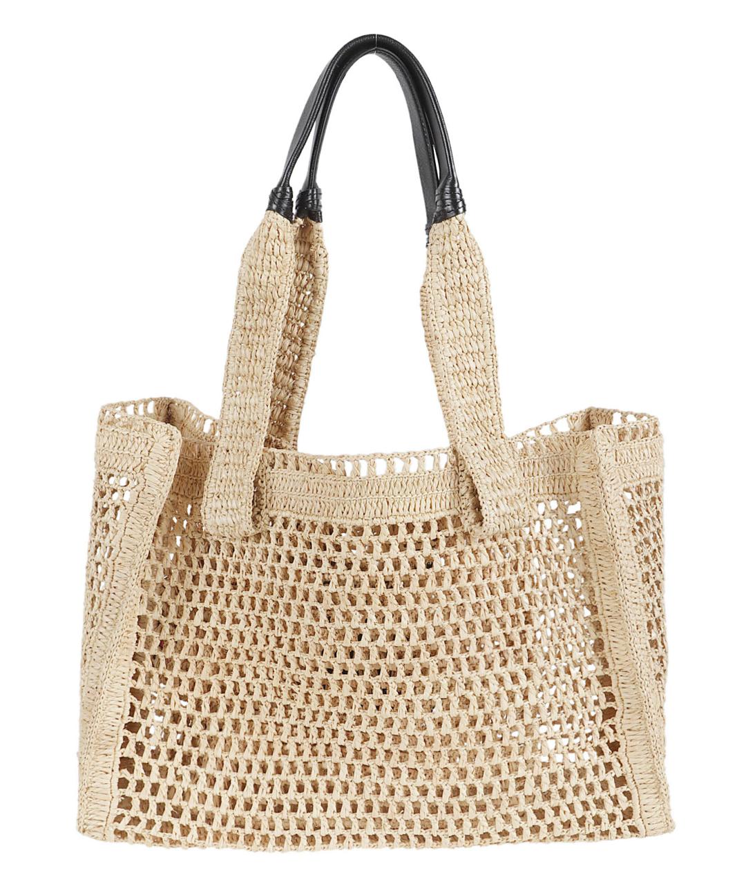 CHLOE Бежевая пелетеная сумка тоут, фото 2