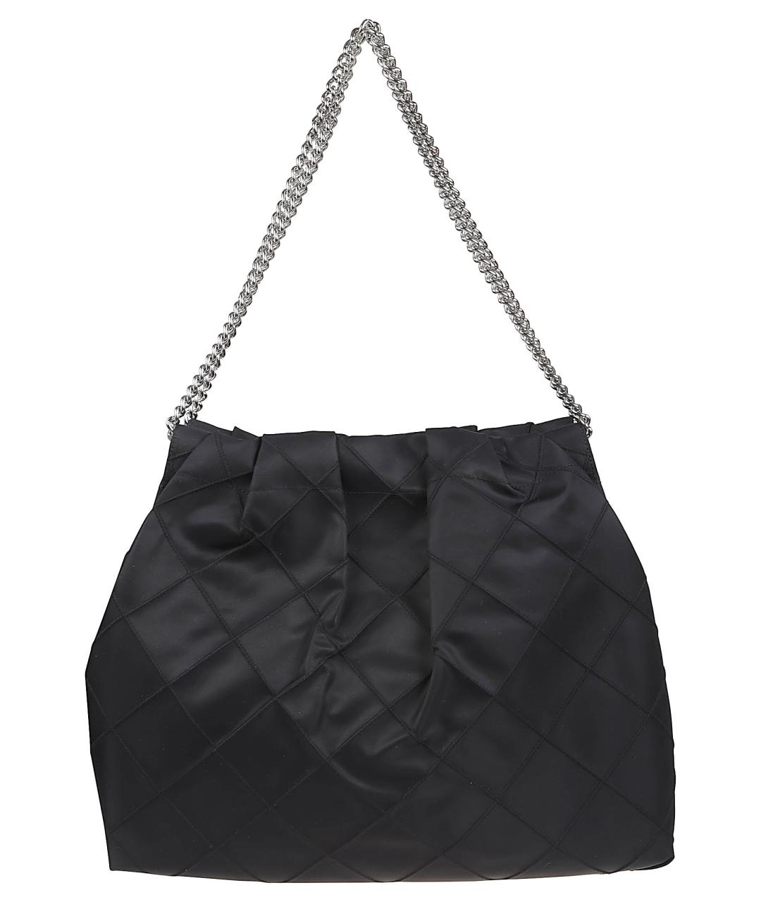 TORY BURCH Черная тканевая сумка тоут, фото 1