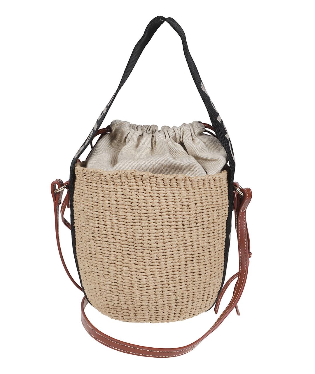 CHLOE Бежевая пелетеная сумка тоут, фото 2