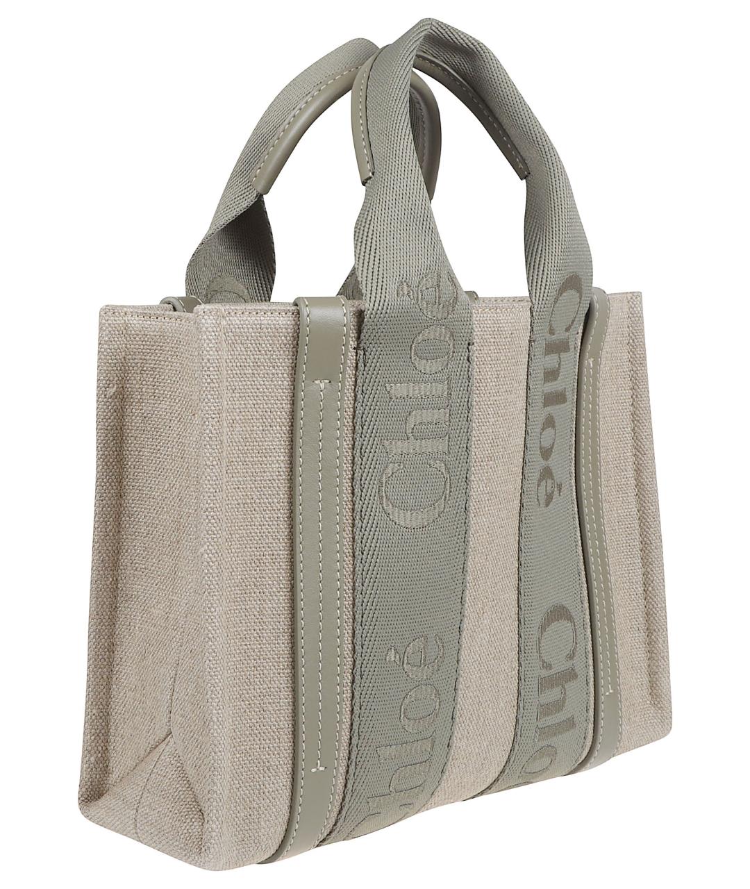 CHLOE Льняная сумка тоут, фото 3