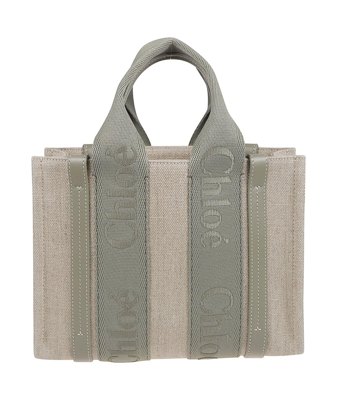 CHLOE Льняная сумка тоут, фото 2