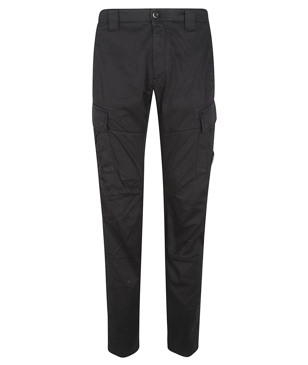 CP COMPANY Черные хлопковые повседневные брюки, фото 1