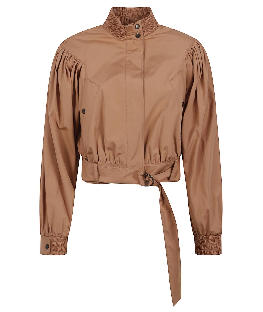 CHLOE Коричневая хлопковая куртка, фото 1