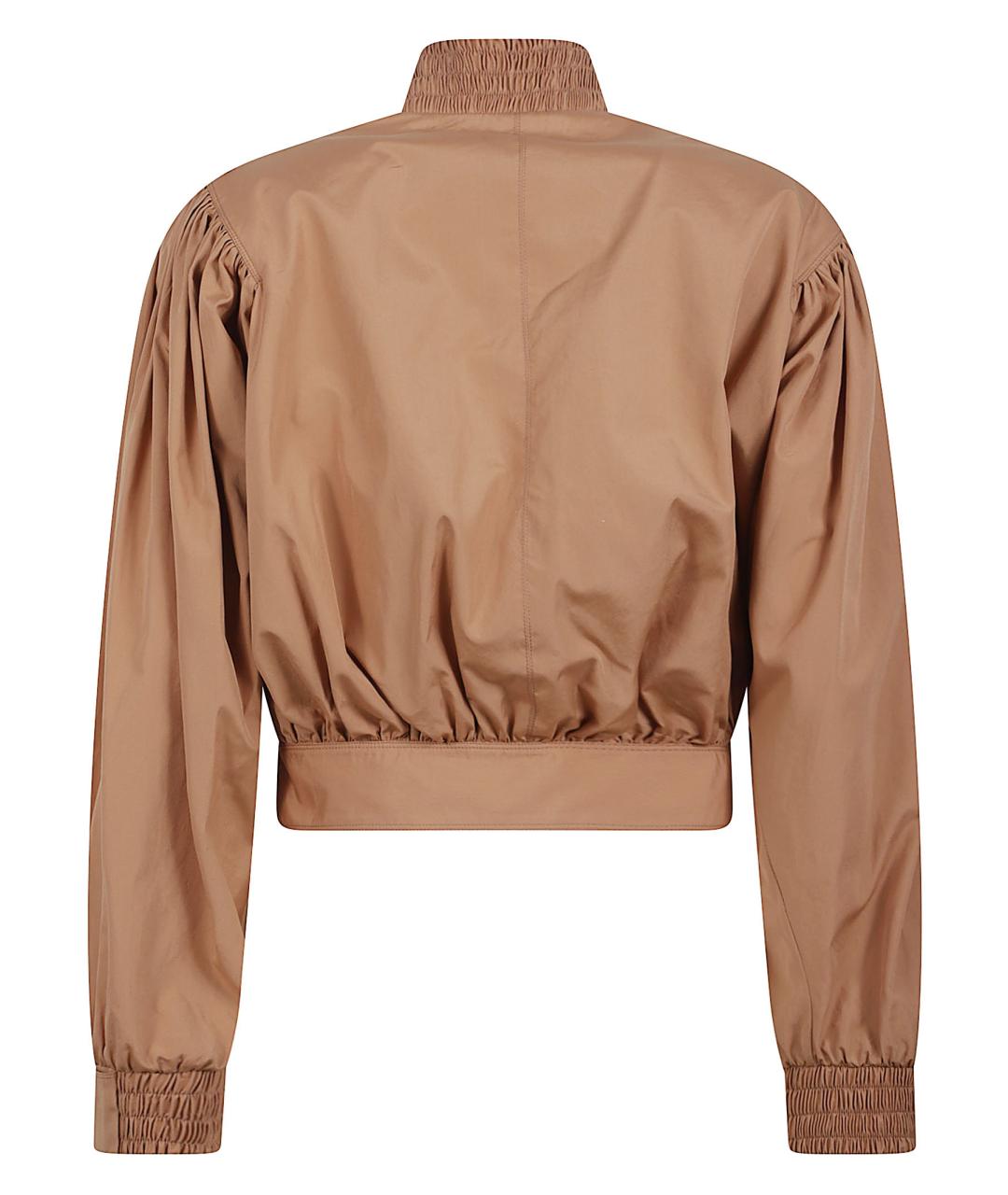 CHLOE Коричневая хлопковая куртка, фото 3