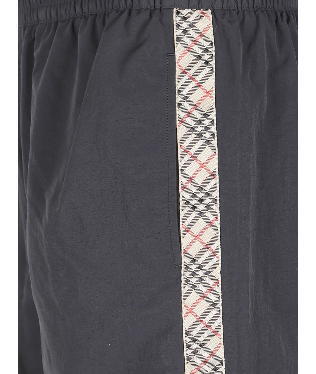 BURBERRY Черные полиамидовые шорты, фото 2