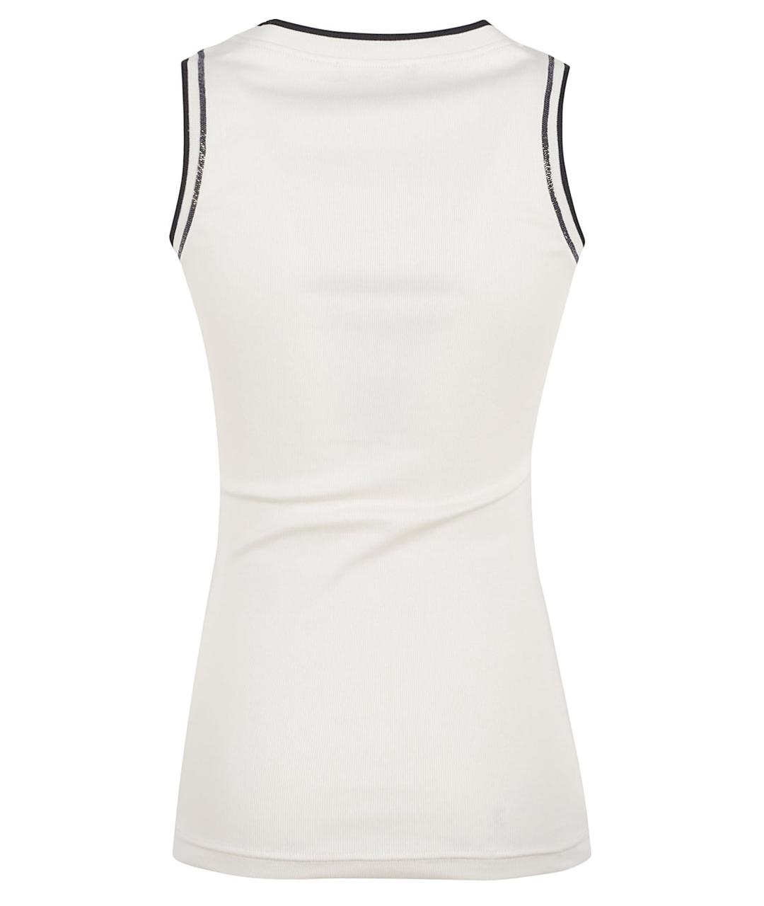 FABIANA FILIPPI Белая хлопковая майка, фото 3