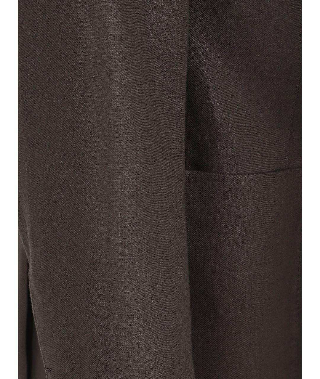 ZEGNA Коричневый льняной пиджак, фото 2