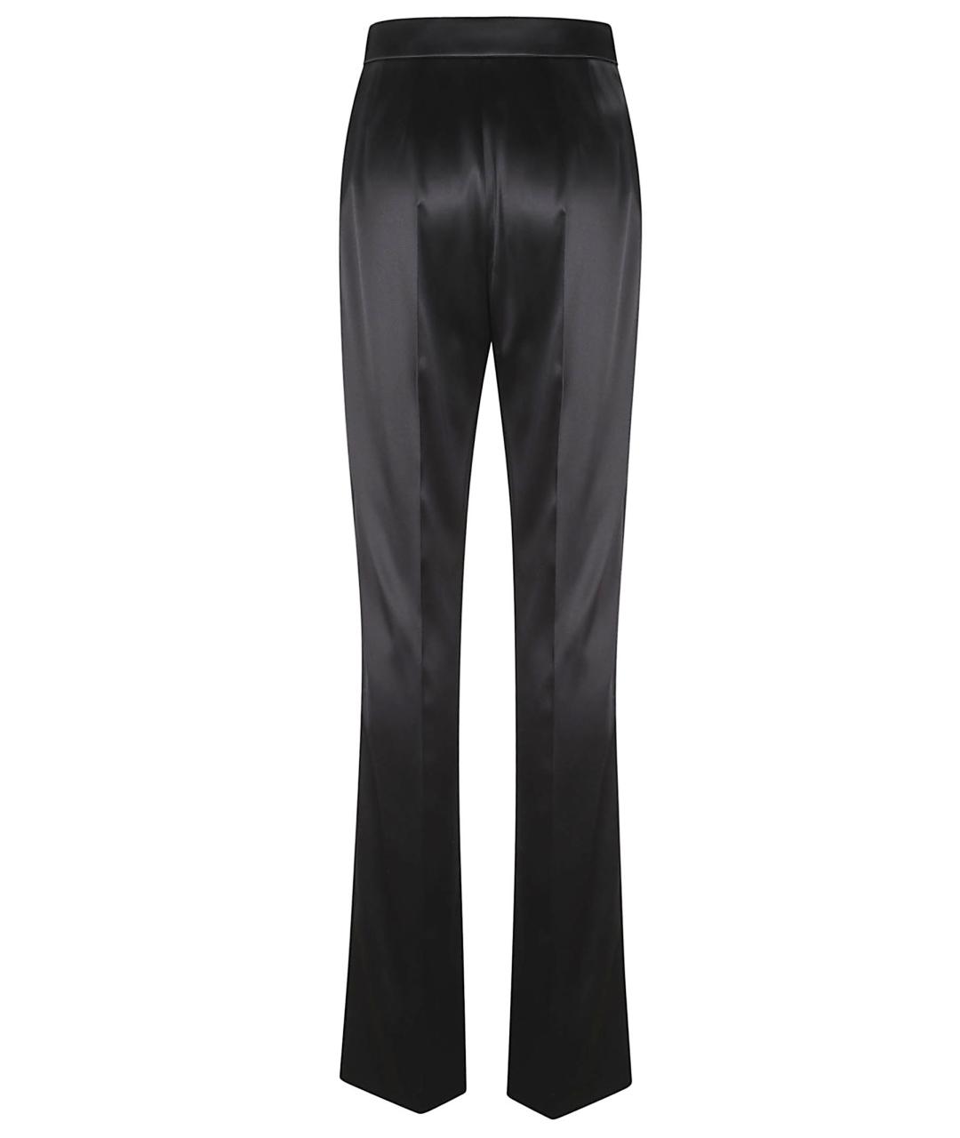 VALENTINO Черные шелковые брюки узкие, фото 3
