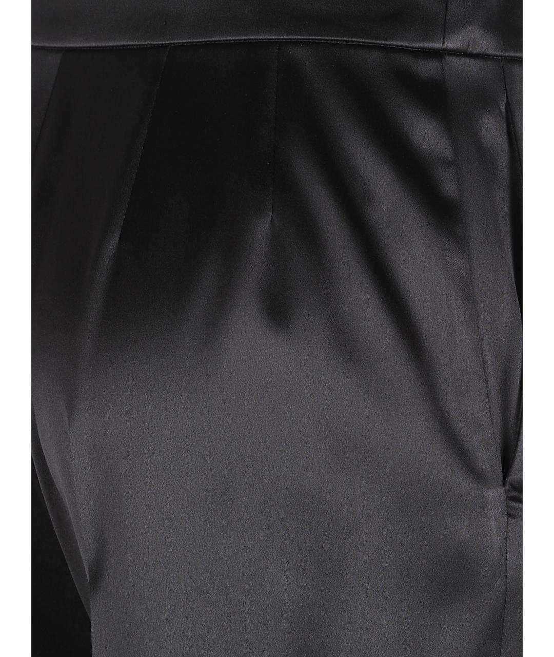 VALENTINO Черные шелковые брюки узкие, фото 2