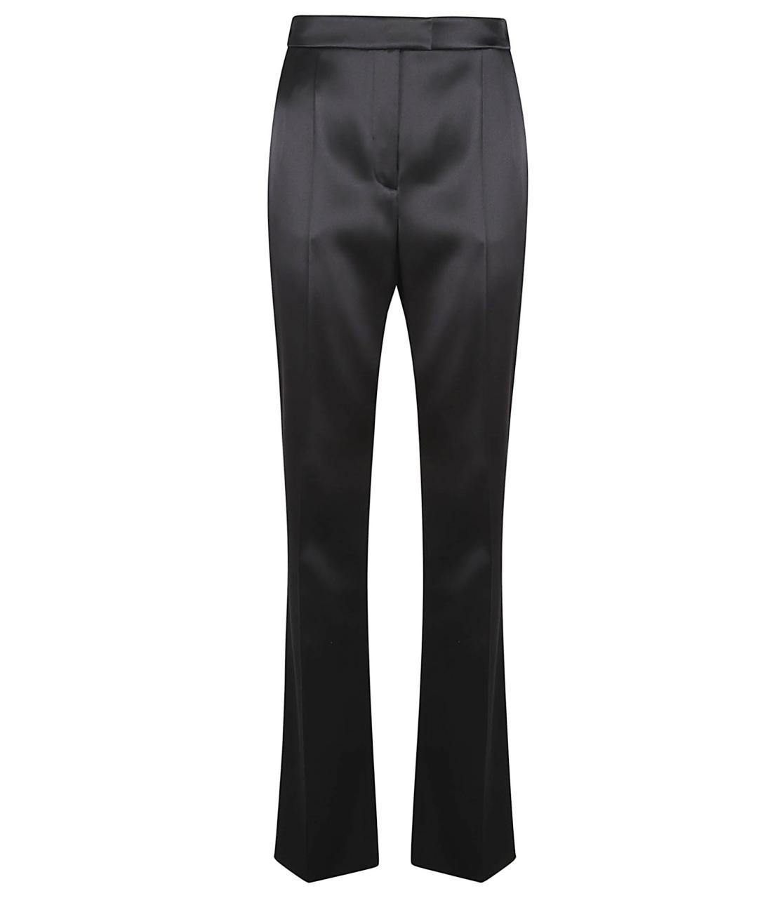 VALENTINO Черные шелковые брюки узкие, фото 1