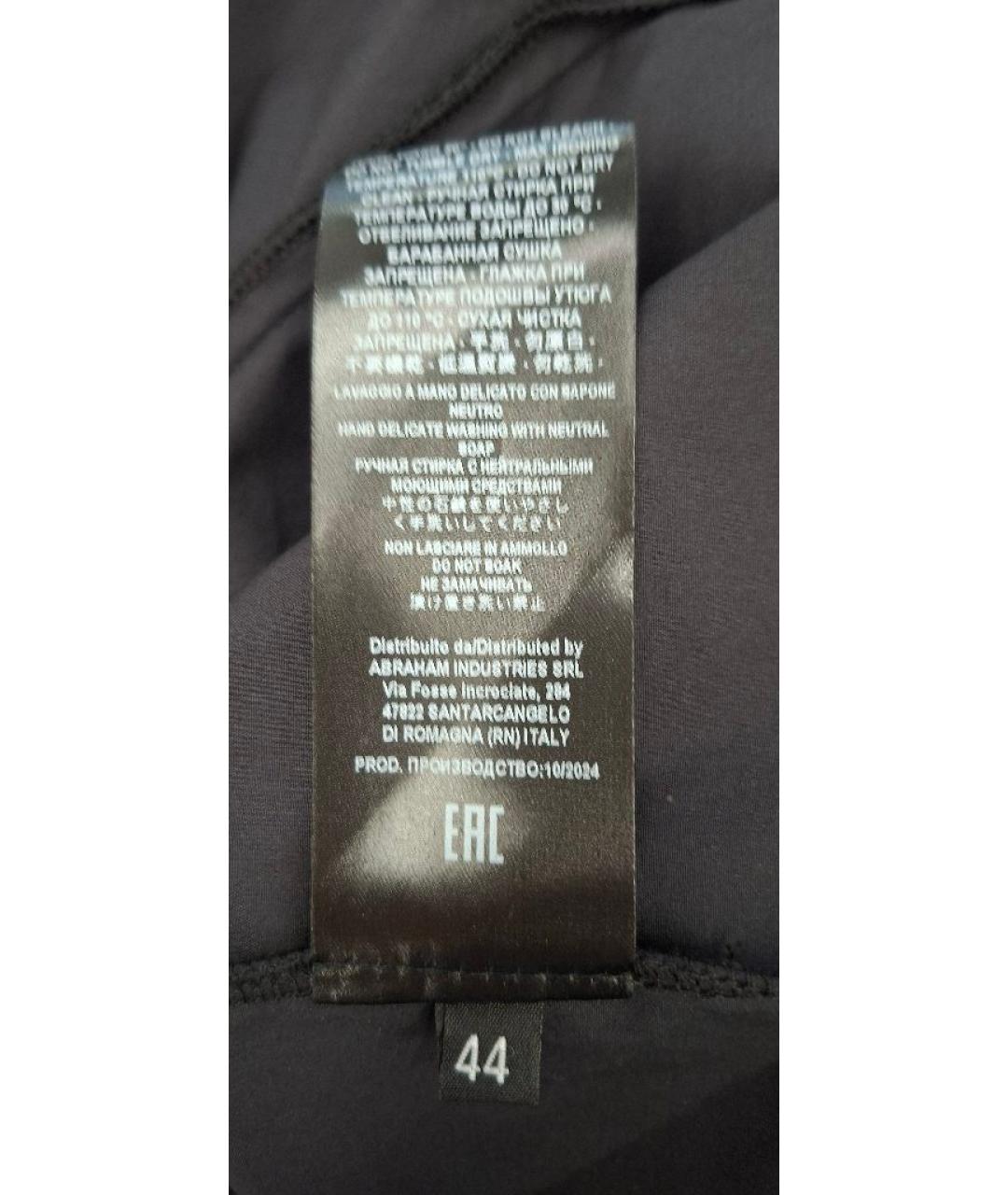 LIVIANA CONTI Черное хлопковое коктейльное платье, фото 6