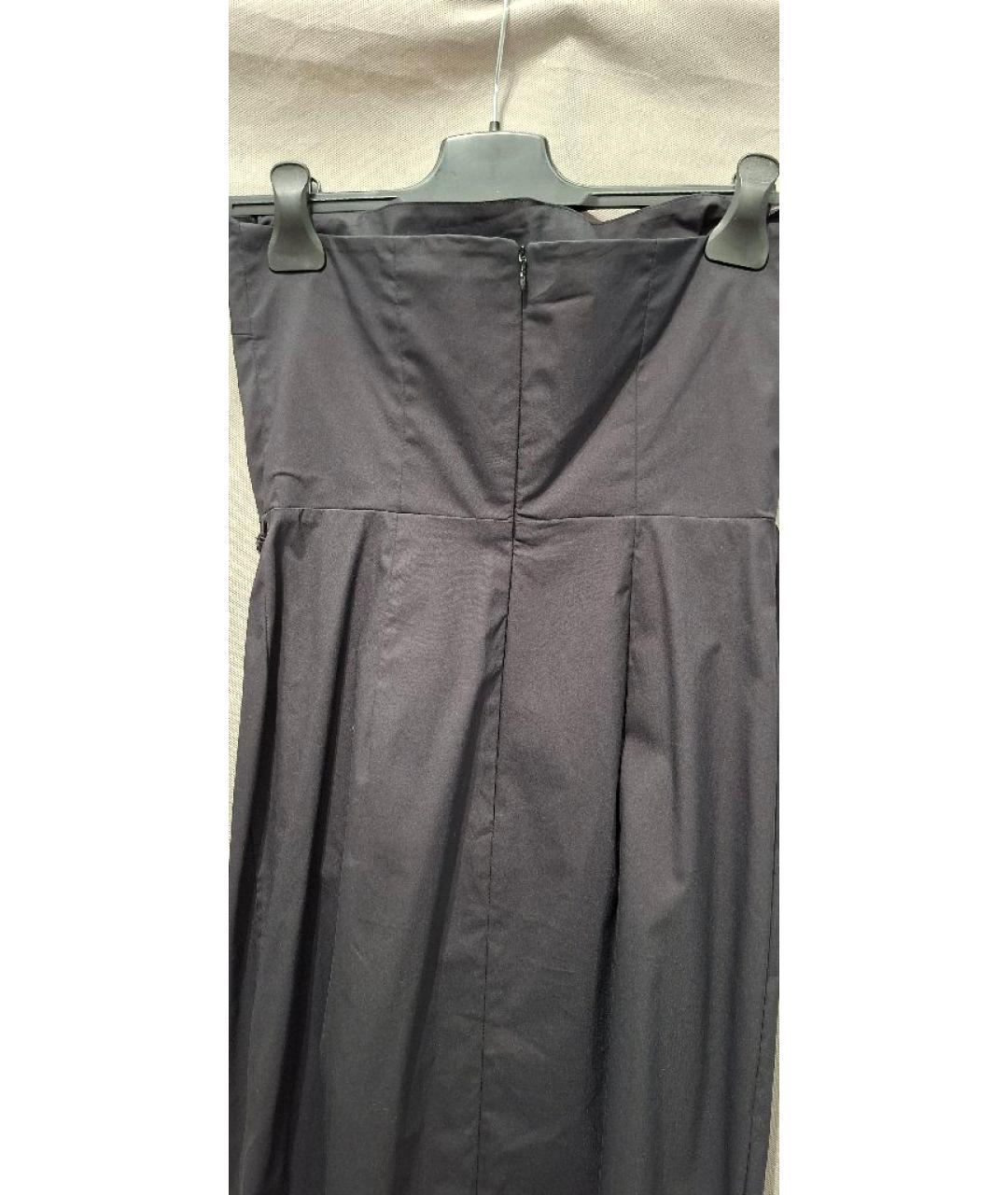 LIVIANA CONTI Черное хлопковое коктейльное платье, фото 2