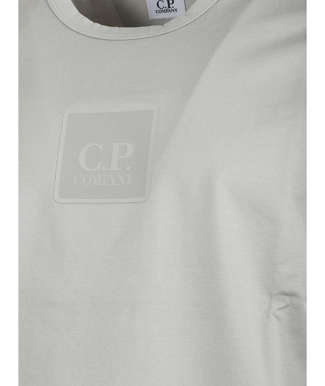 CP COMPANY Серая хлопковая футболка, фото 2