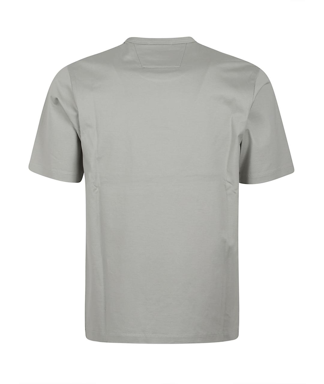 CP COMPANY Серая хлопковая футболка, фото 3