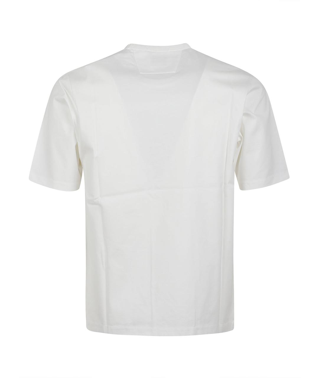 CP COMPANY Белая хлопковая футболка, фото 3