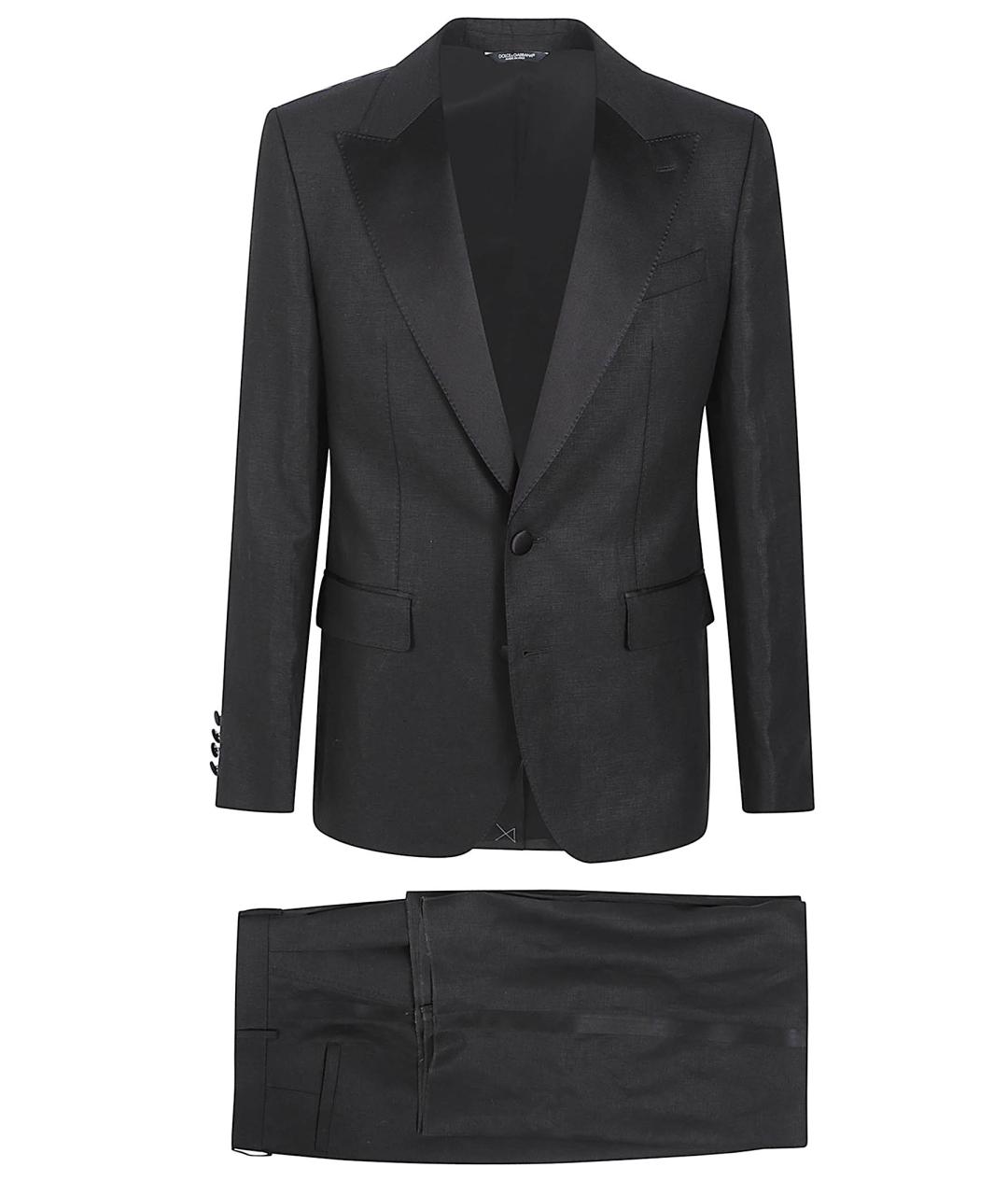 DOLCE&GABBANA Черный классический костюм, фото 1