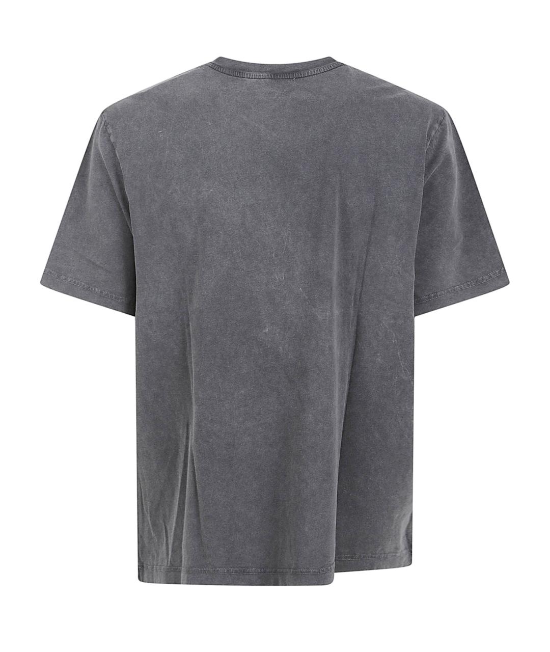 MAISON KITSUNE Черная хлопковая футболка, фото 3