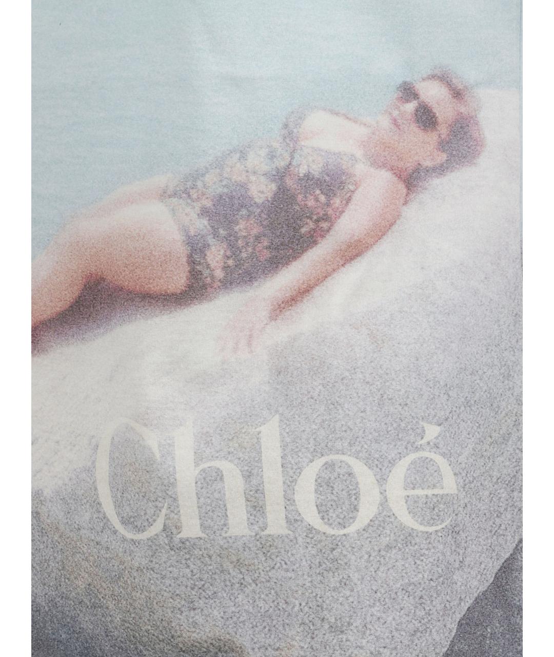 CHLOE Белая хлопковая футболка, фото 2