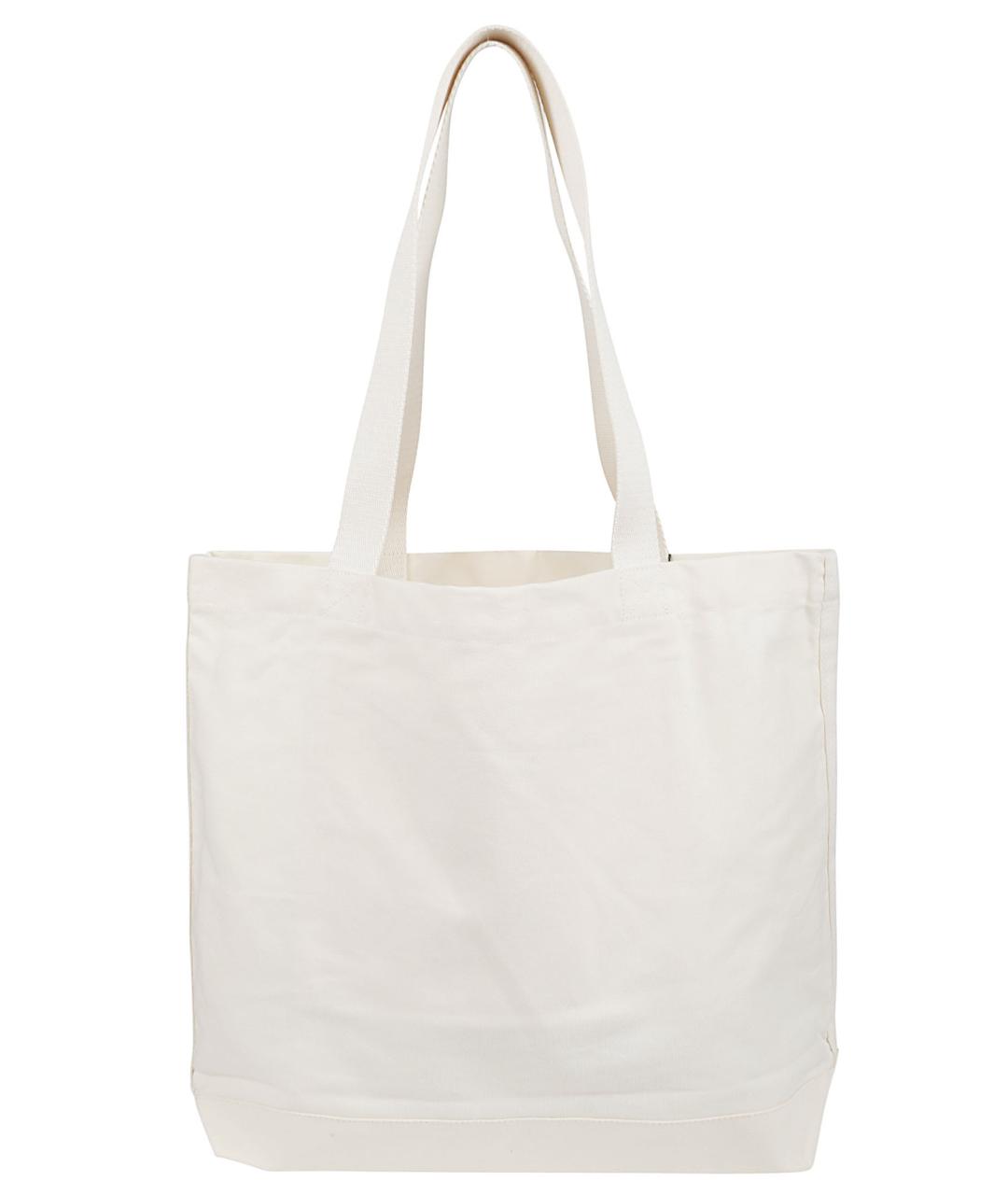 MAISON KITSUNE Белая хлопковая сумка тоут, фото 2