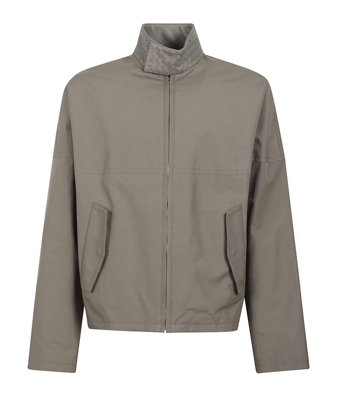 BOTTEGA VENETA Серая хлопковая куртка, фото 1