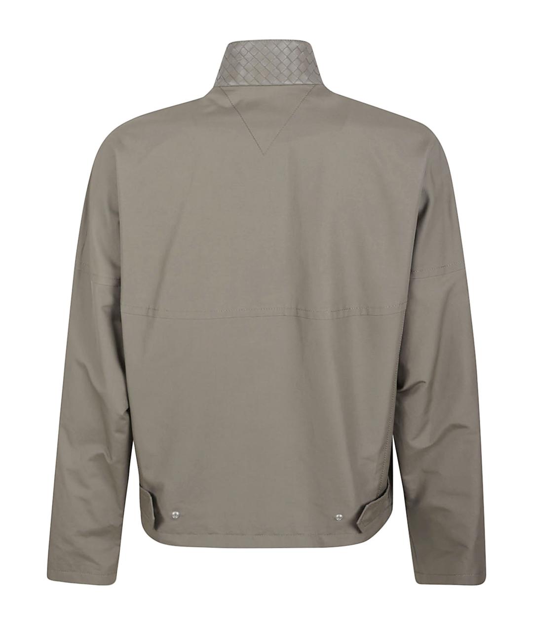 BOTTEGA VENETA Серая хлопковая куртка, фото 3