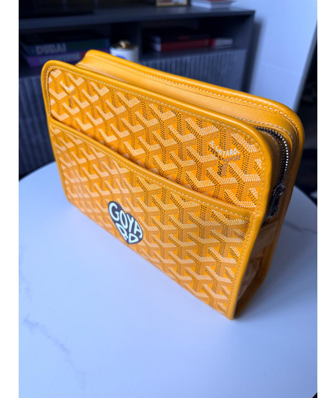 GOYARD Желтая барсетка, фото 2
