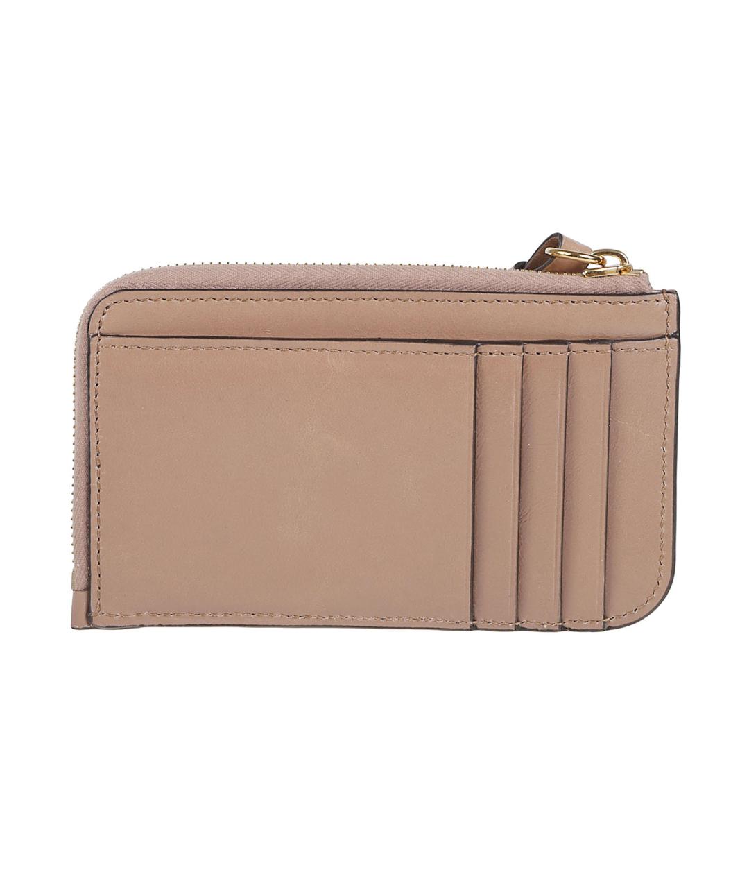 CHLOE Бежевый кожаный кошелек, фото 2