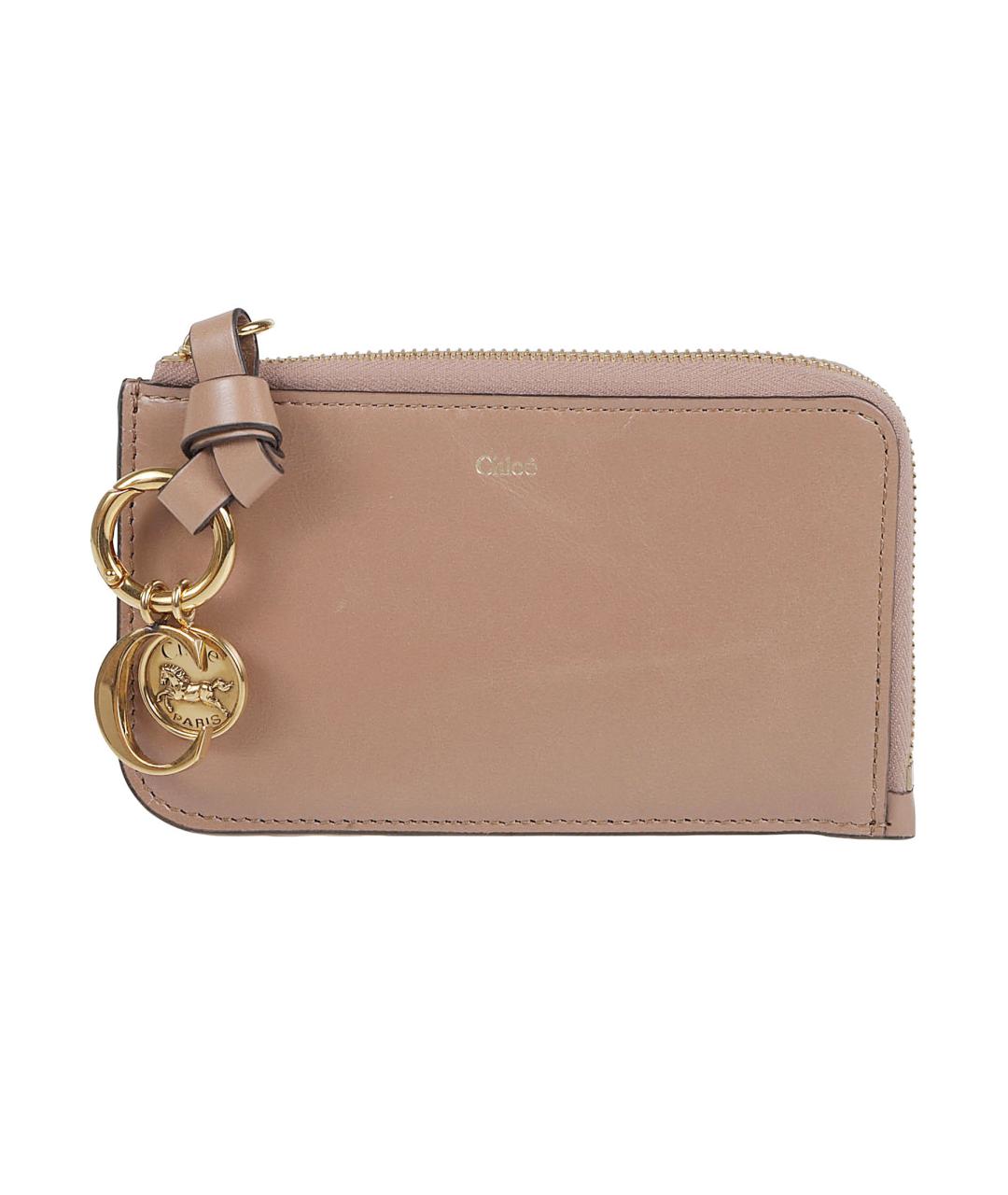CHLOE Бежевый кожаный кошелек, фото 1