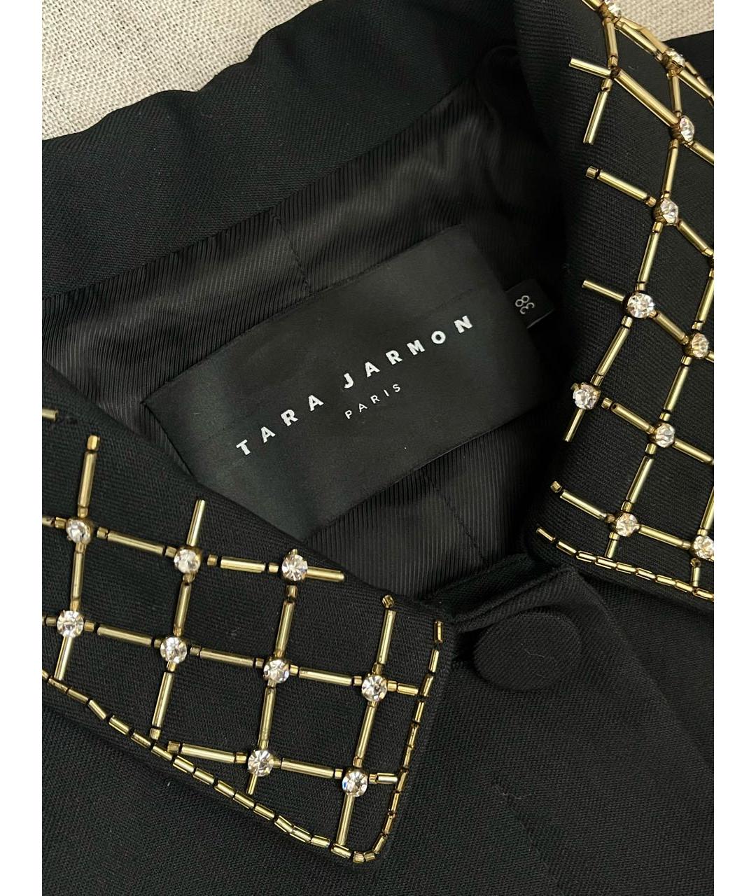 Tara Jarmon Черное полиэстеровое пальто, фото 4