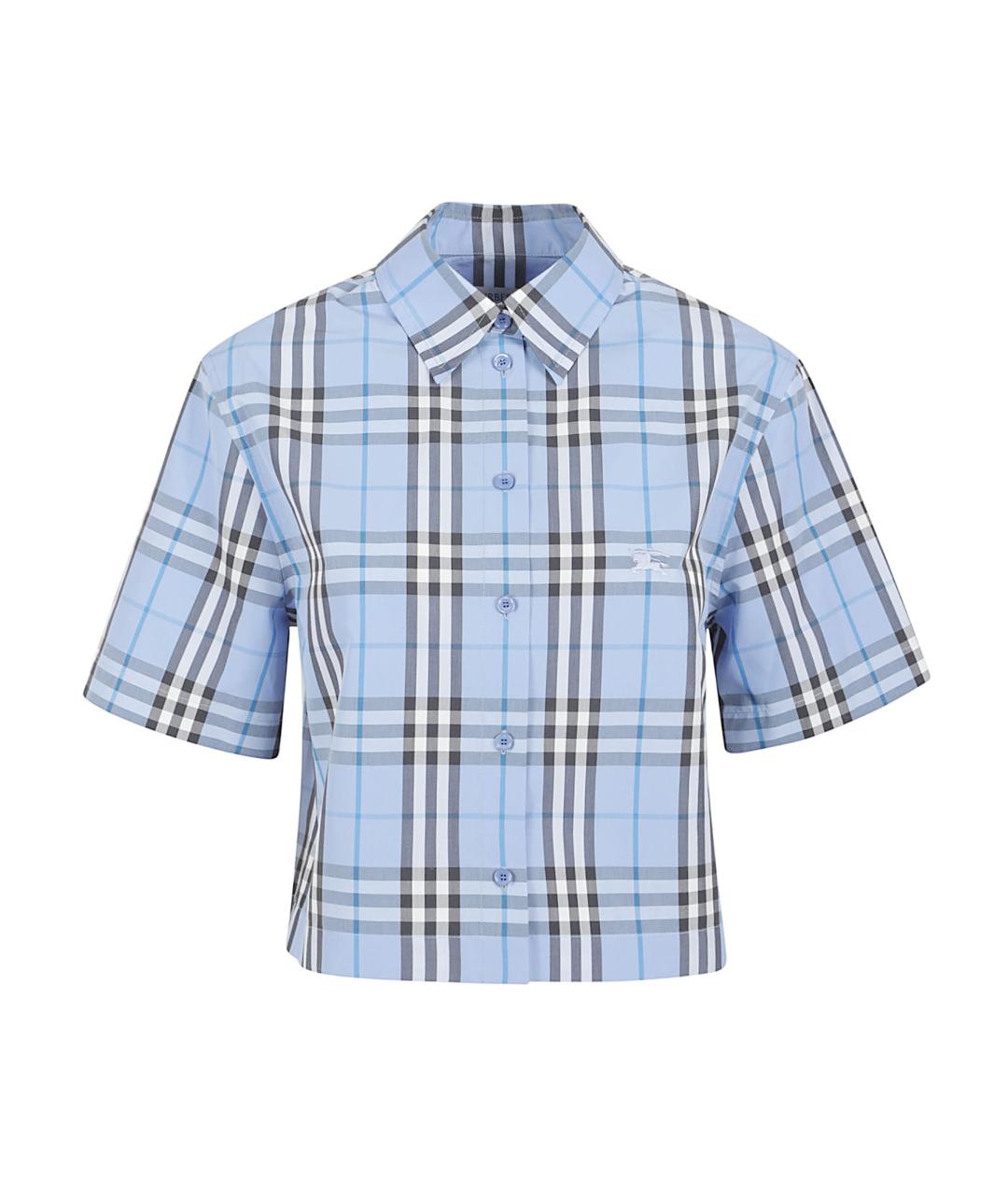 BURBERRY Голубая хлопковая рубашка, фото 1