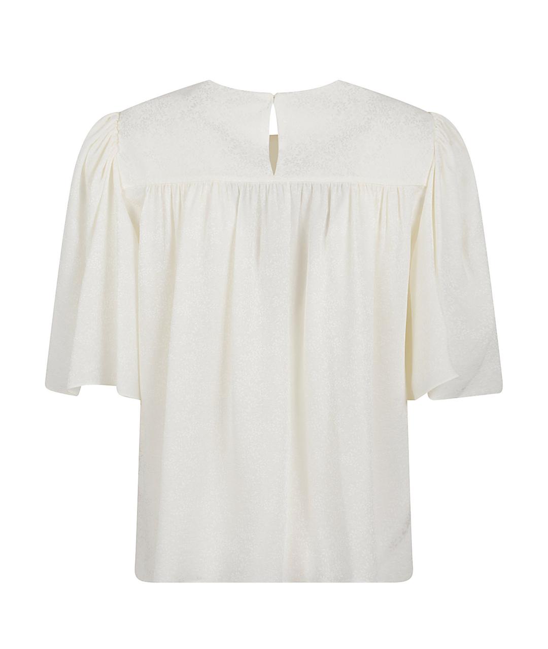 CHLOE Белая шелковая рубашка, фото 3