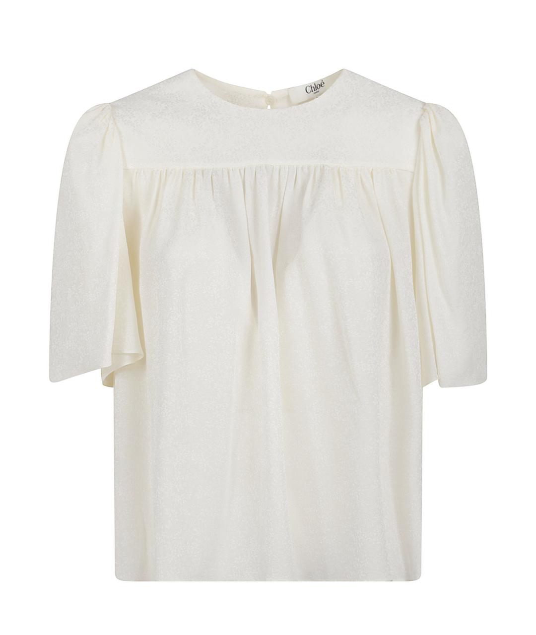 CHLOE Белая шелковая рубашка, фото 1
